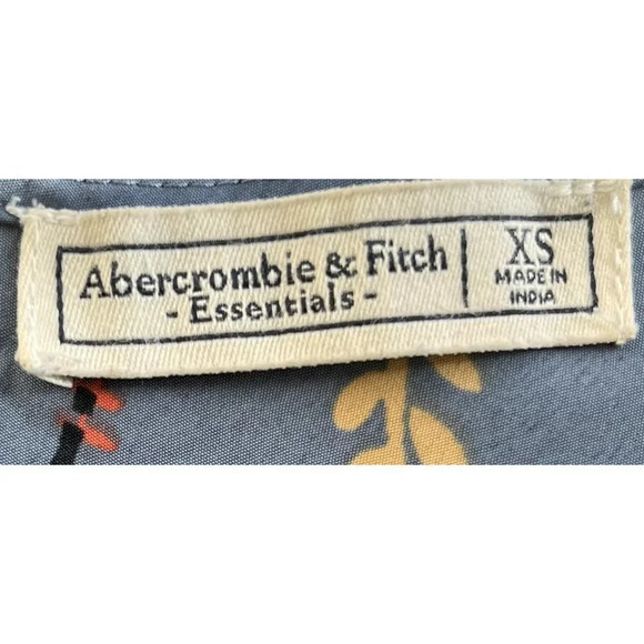 Abercrombie & Fitch Blue Butterfly Print Tank Top XS - Picture 4 of 5
